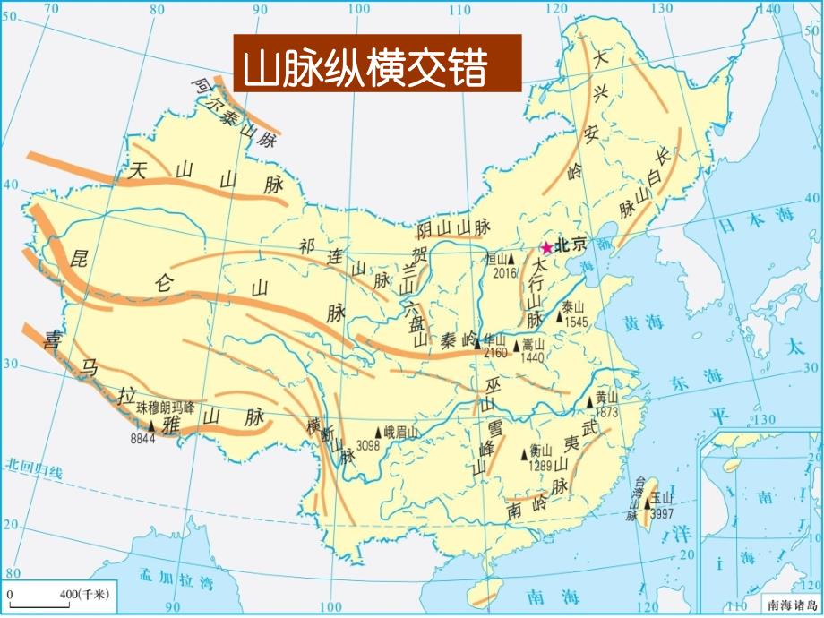 地理：第二章第一节中国的地形（湘教版八年级上册）_第4页