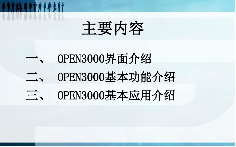 OPEN-3000系统基本功能及应用介绍_第2页