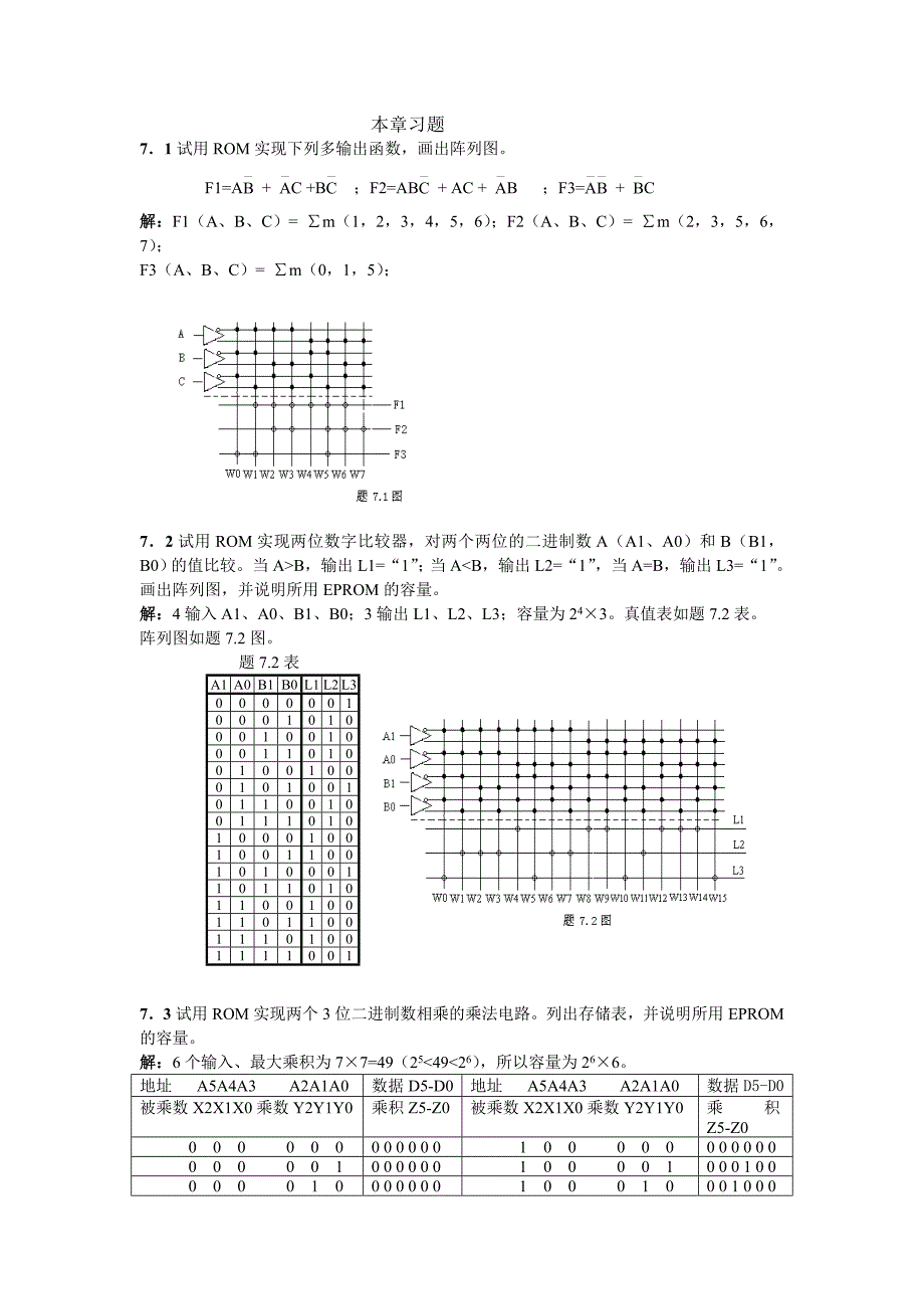 数字电子技术基础答案(崔葛瑾版)_第1页