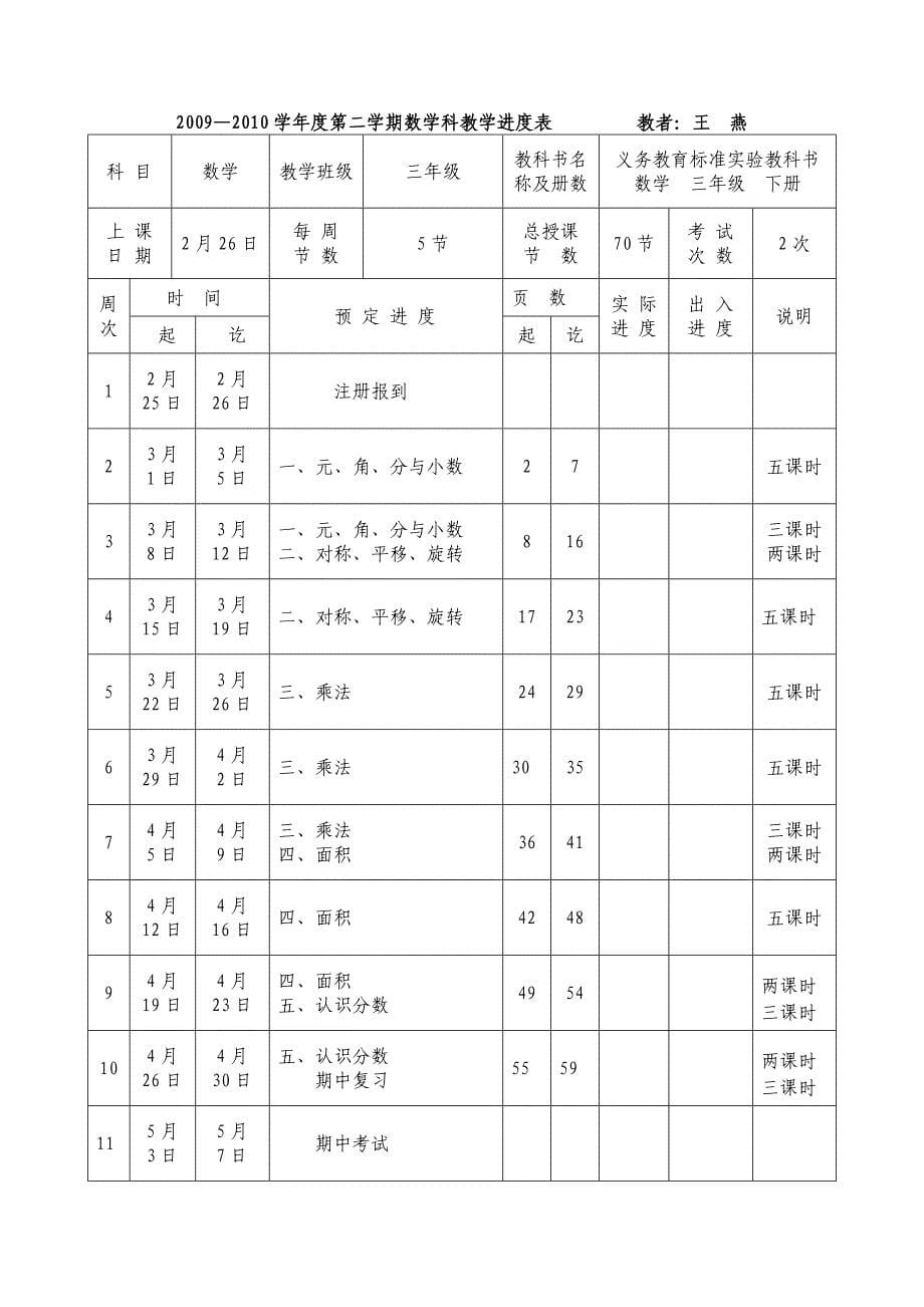 三、四数下进度计划_第5页