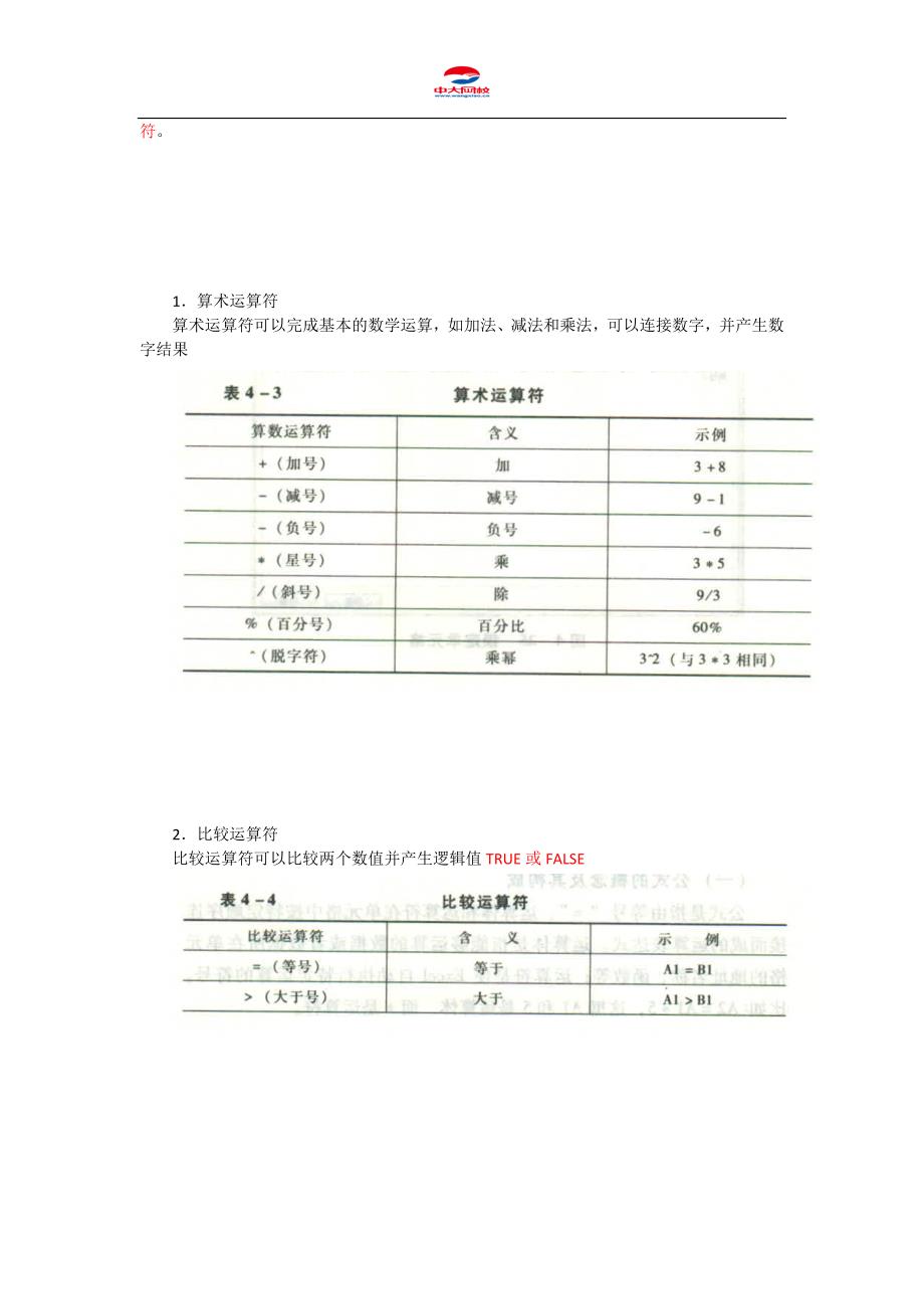 会计从业资格考试《会计电算化》知识点：第四章 第3节 公式与函数的应用_第2页