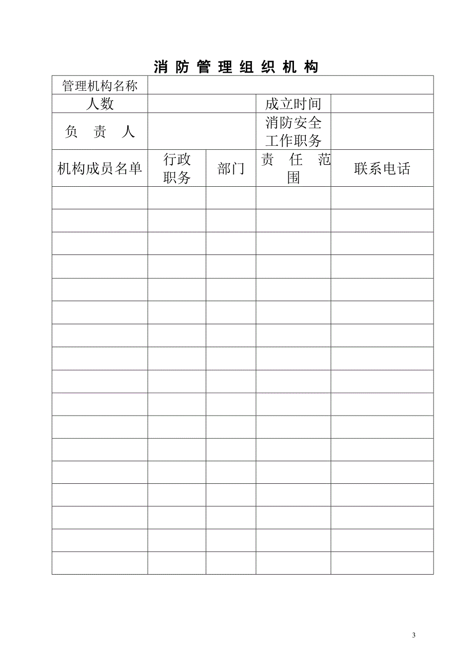 消防管理组织机构和各级消防安全责任人(单行本)_第3页