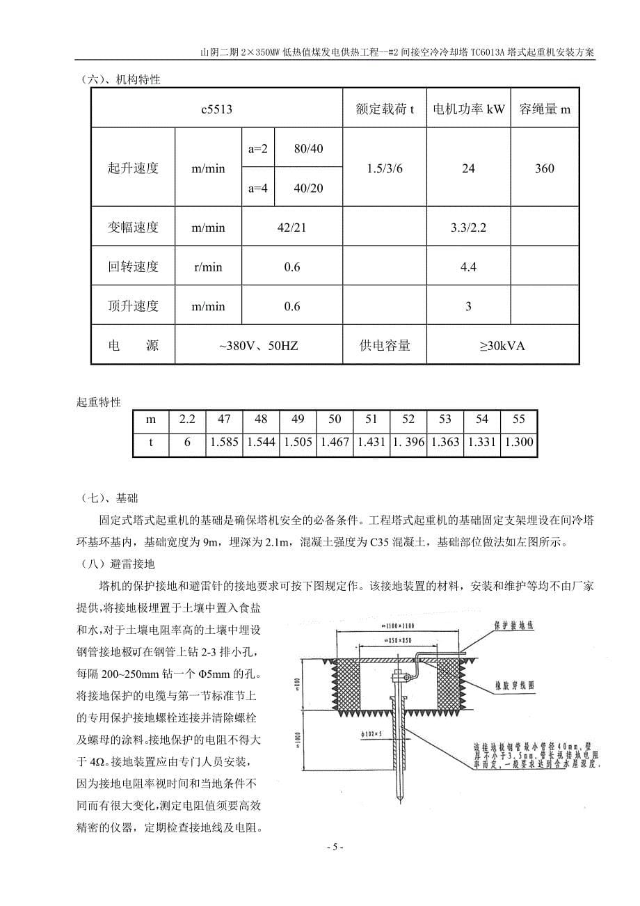 安装施工方案电厂(山阴电厂)_第5页