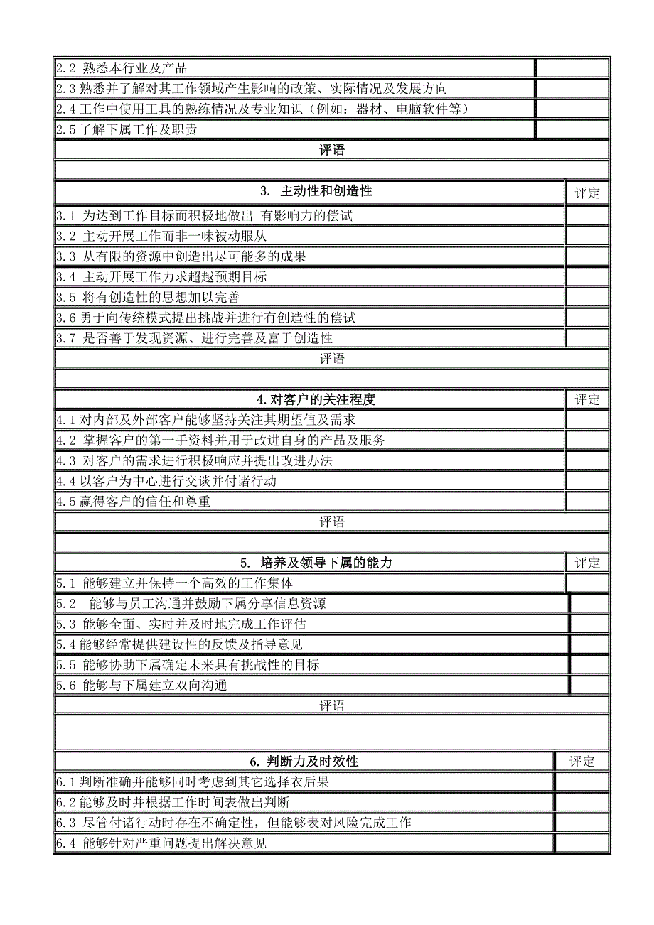 綜合能力考核表_第2页