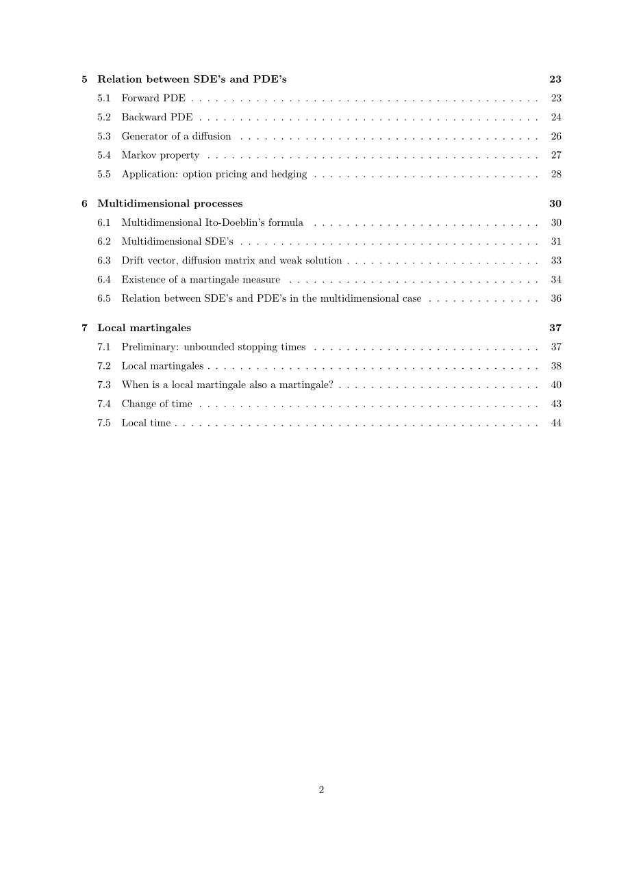 Lecture Notes on Stochastic Calculus_第2页