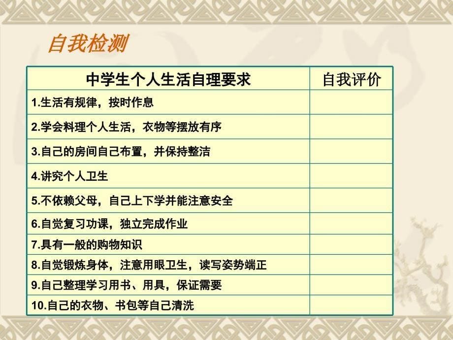 人教版七年级下册第三课自己的事自己干_第5页