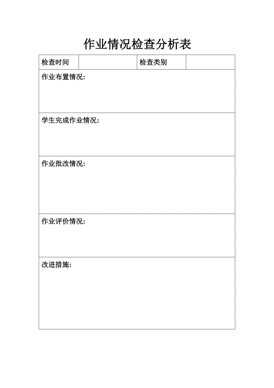 教案检查情况分析表作业检查情况分析表_第2页