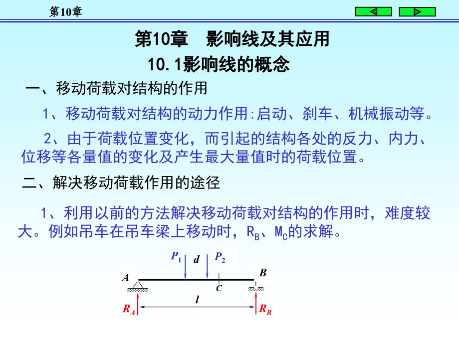 结构力学(上册)10 影响线及其应用_第2页