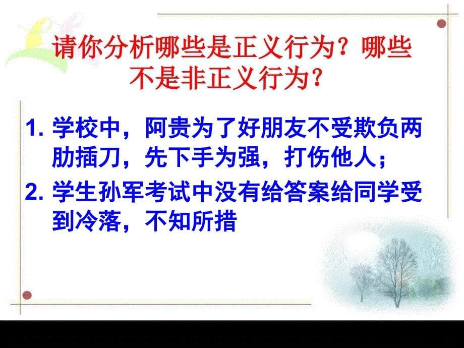 人教版八年级下册 第十课第一框正义是人类良知的声音_第5页