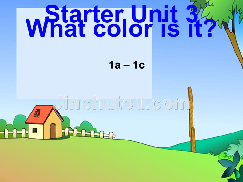 【人教版】江西省金溪县第二中学七年级英语上册 Starter Unit 3 What color is it课件_第1页
