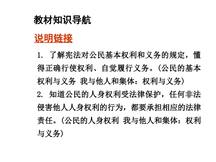 2015届政治（人教版）中考：八年级（下册）第一单元权利义务伴我行_第3页