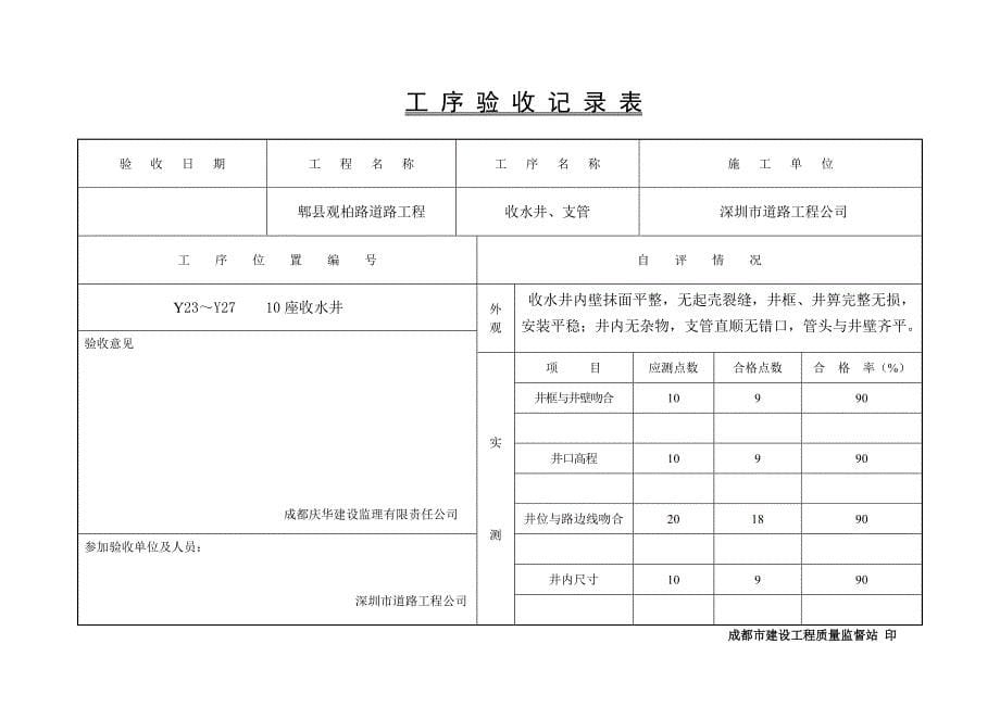 工序验收记录表_第5页