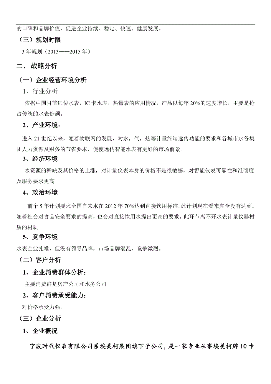 2013年某仪表有限公司发展战略规划书 _第4页