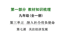 2015届九年级政治（人教版）中考课件：九年级第三单元第七课