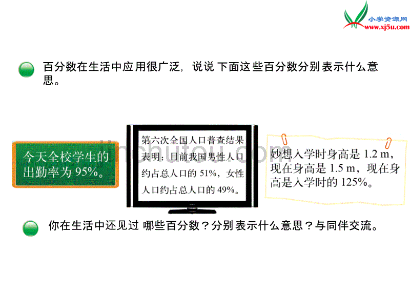 2016秋（北师大版）六年级上册数学课件第四单元 百分数的认识_第3页