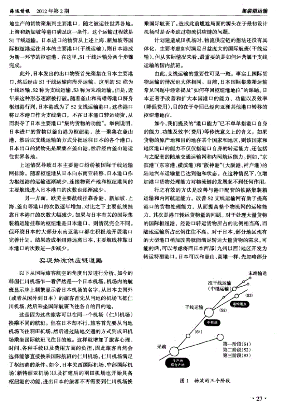 国际集装箱支线运输对于日本的重要意义_第2页