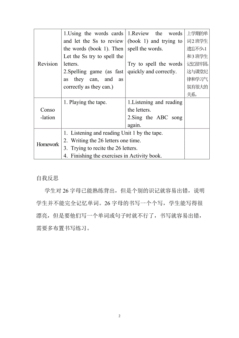 新标准英语第二册教案_第2页