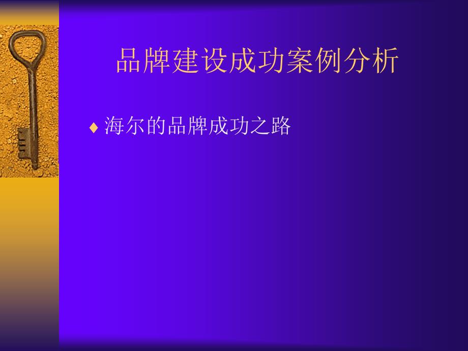 海尔海信品牌建设成功案例分析_第1页