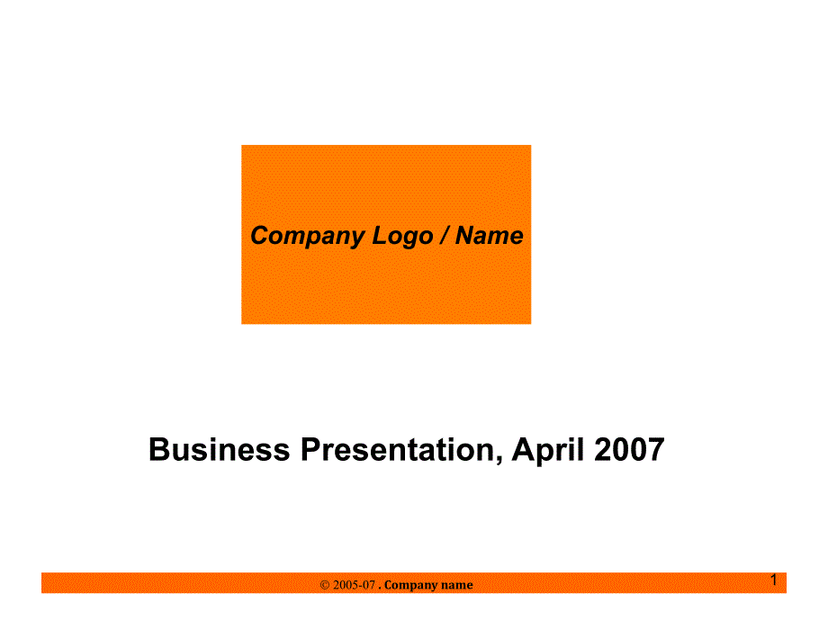 商业presentation模板_第1页