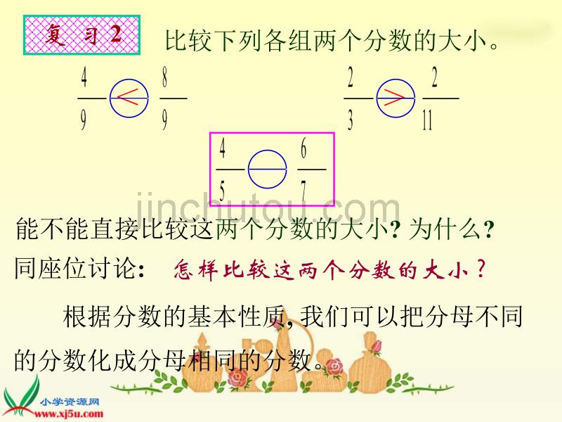 五年级数学下册课件 通分 6（北京课改版）_第4页