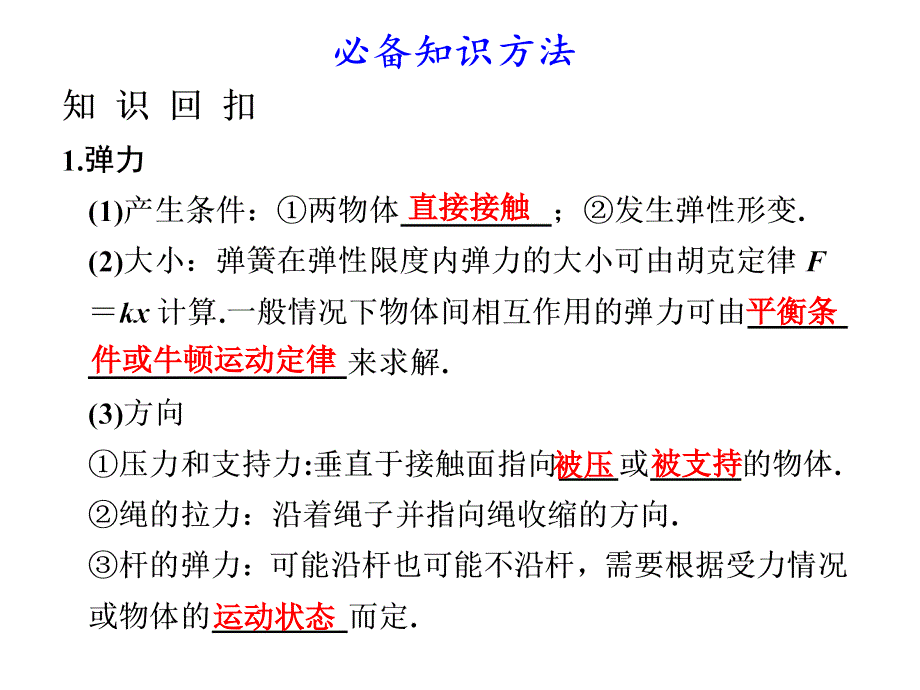 专题一  力与物体的平衡_第2页