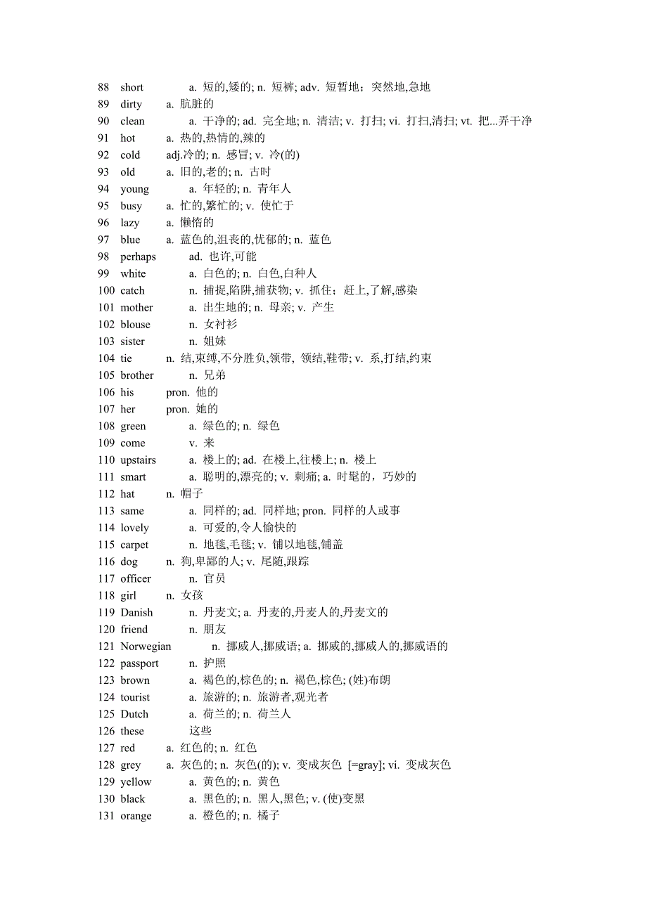 新概念第一册词汇_第3页