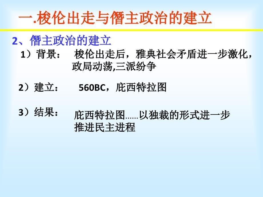 高中历史(人教版)选修一(历史上重大改革回眸)第一单元第三课 《梭伦改革的影响》课件_第5页