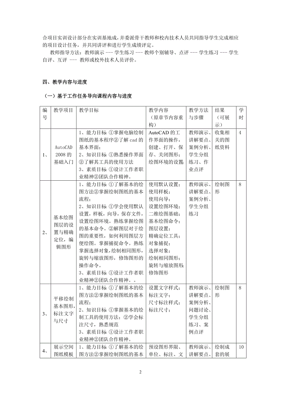 《autocad》教学大纲会展_第3页