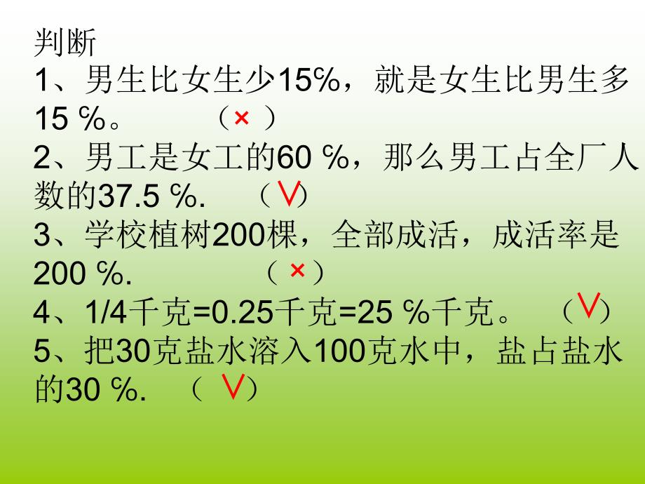 北师大版数学六年级上册百分数的应用一练习_第4页