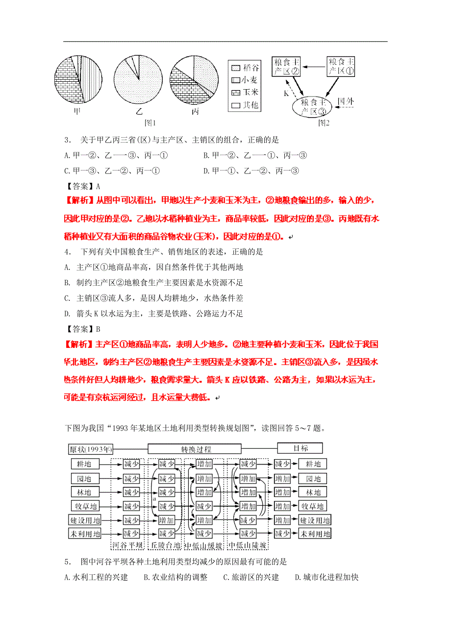 2012高考地理实战演练专题系列六 中国地理(选择题2)_第2页