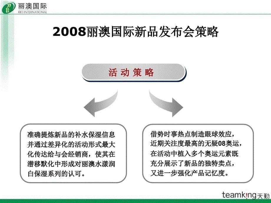 2008丽澳国际新品上市发布会活动策划案_第5页