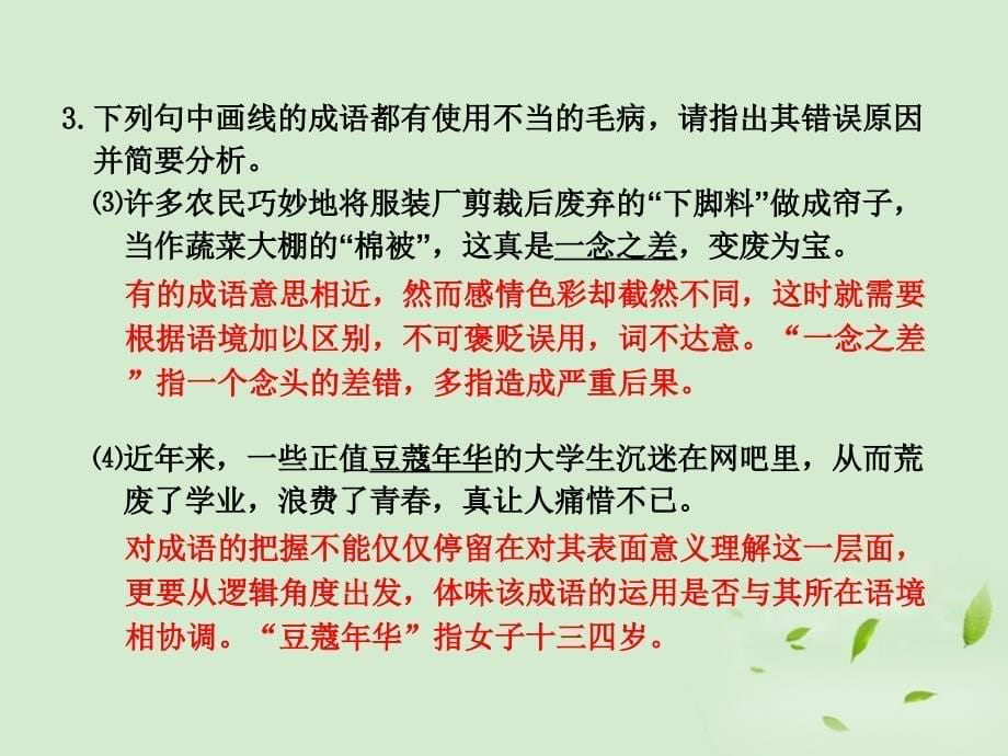 正确使用成语(包括熟语)全套解析课件_第5页