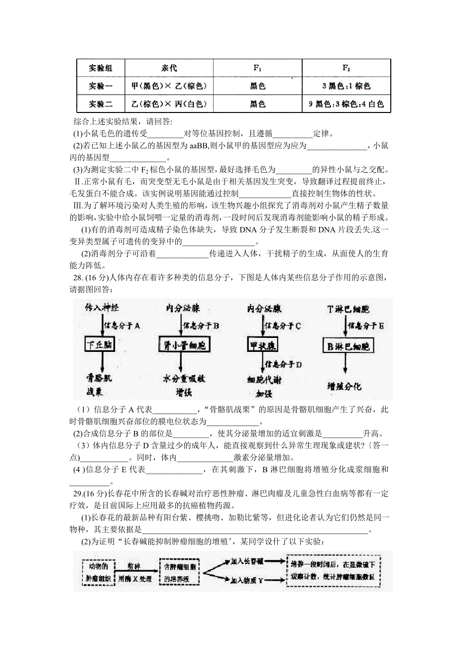 湛江二模理综生物(word版)_第3页