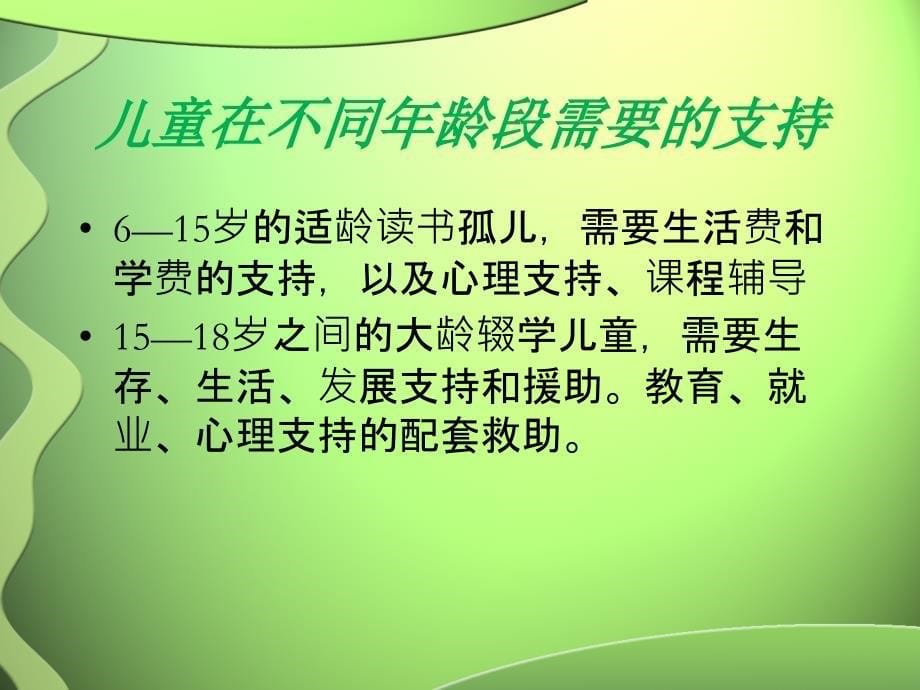 关于受艾滋病影响儿童心理辅导交流学习_第5页