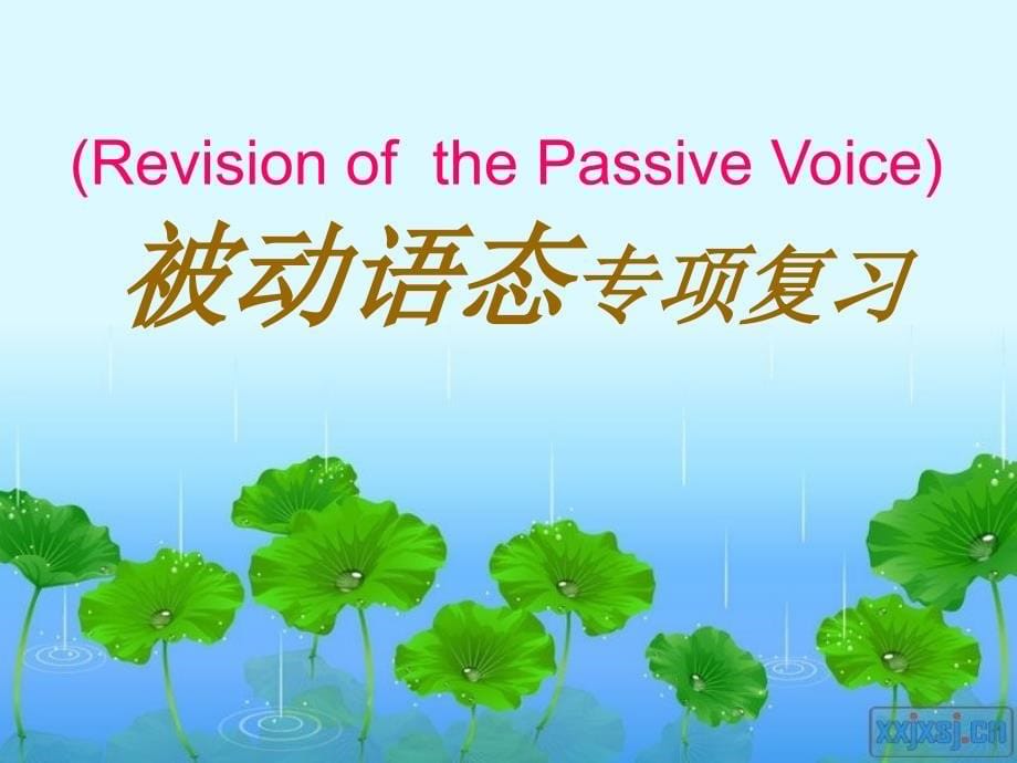 中考英语语法专项复习课件：被动语态复习课_第5页