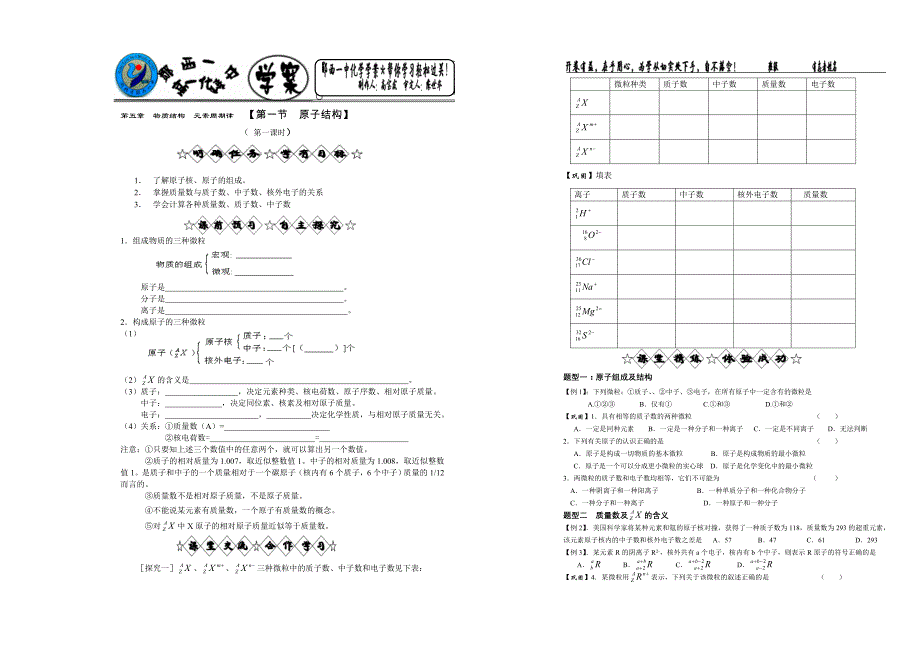 第一节原子的结构_第1页