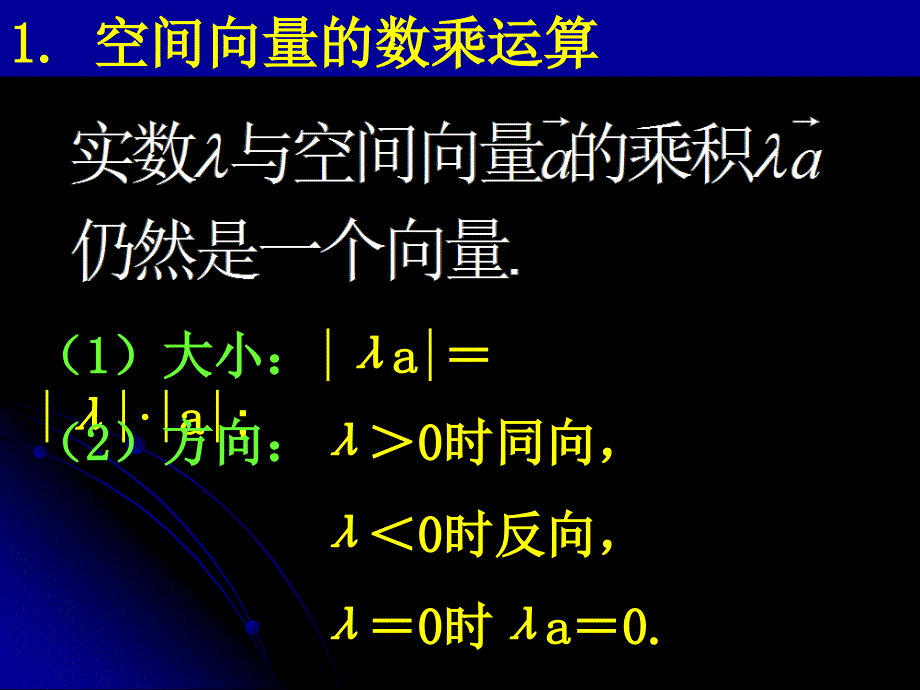 空间向量的数乘运算PPT课件-新课标人教版选修2-1_第2页