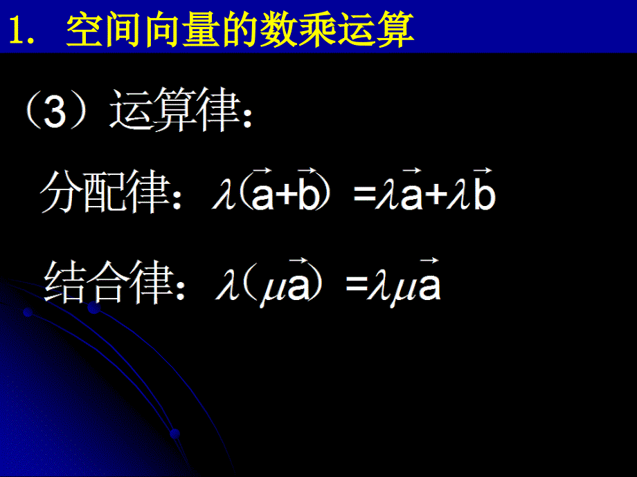 空间向量的数乘运算PPT课件-新课标人教版选修2-1_第3页