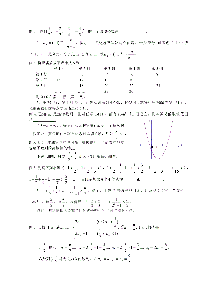 浦东新王牌暑假班上海数学暑假班晋s数列的概念与简单表示法_第3页