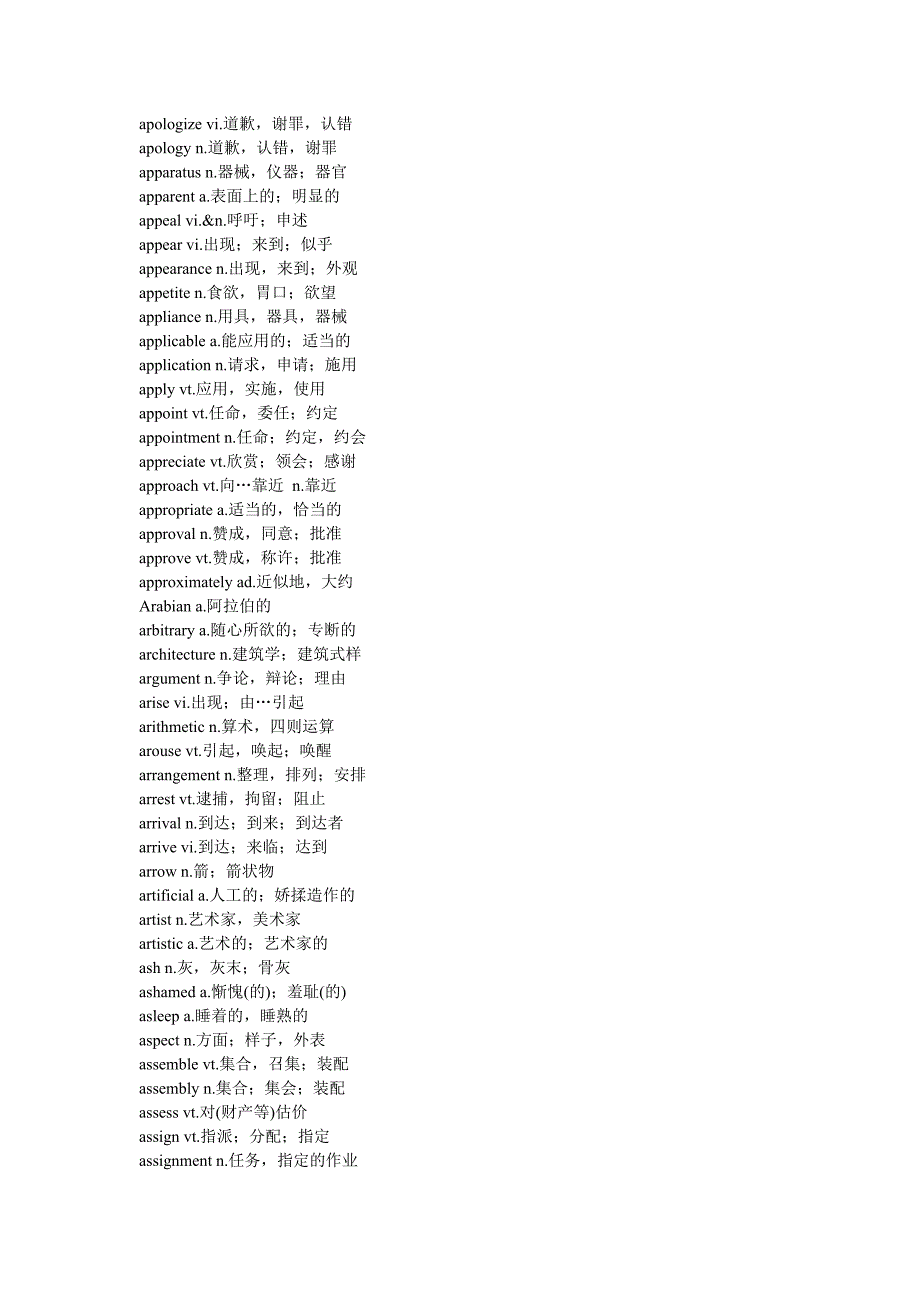 2015年6月大学英语四级考试通关必背词汇_第4页