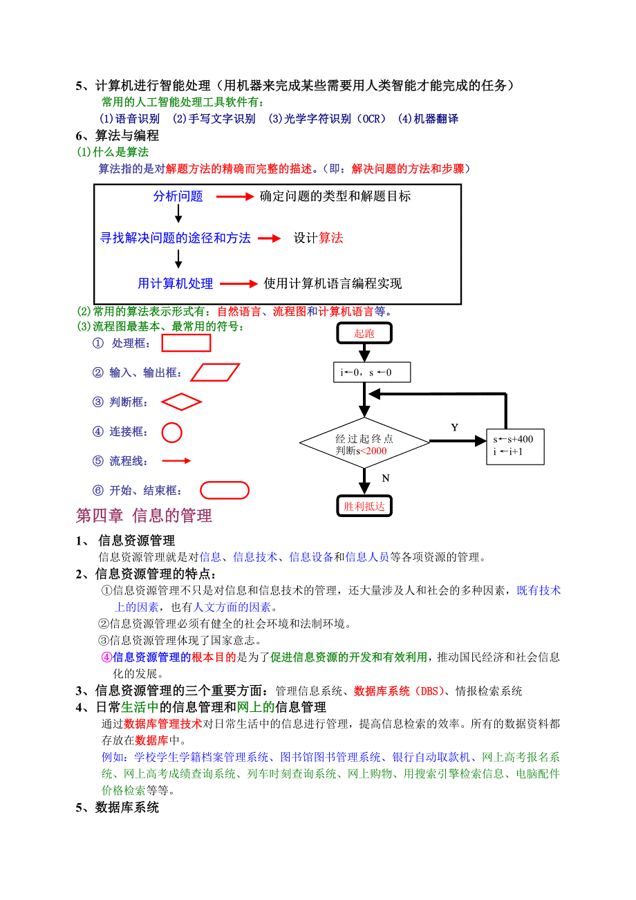 2013年高中信息技术会考复习知识要点_第3页