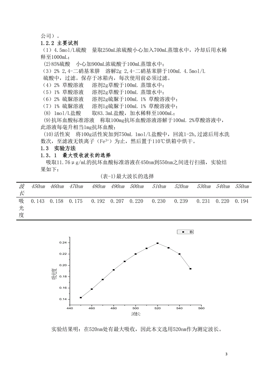 蜜枣中维生素c和蛋白质含量的测定_第3页