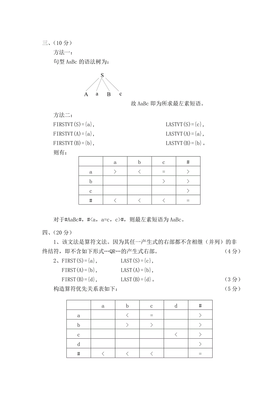 编译原理陈志刚编译原理试卷_第4页