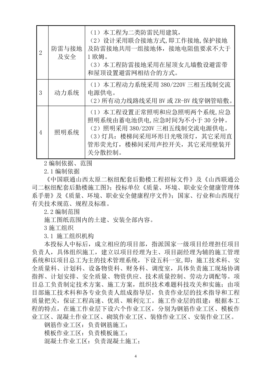 中国联通山西太原二枢纽配套后勤楼(实施性)_第4页