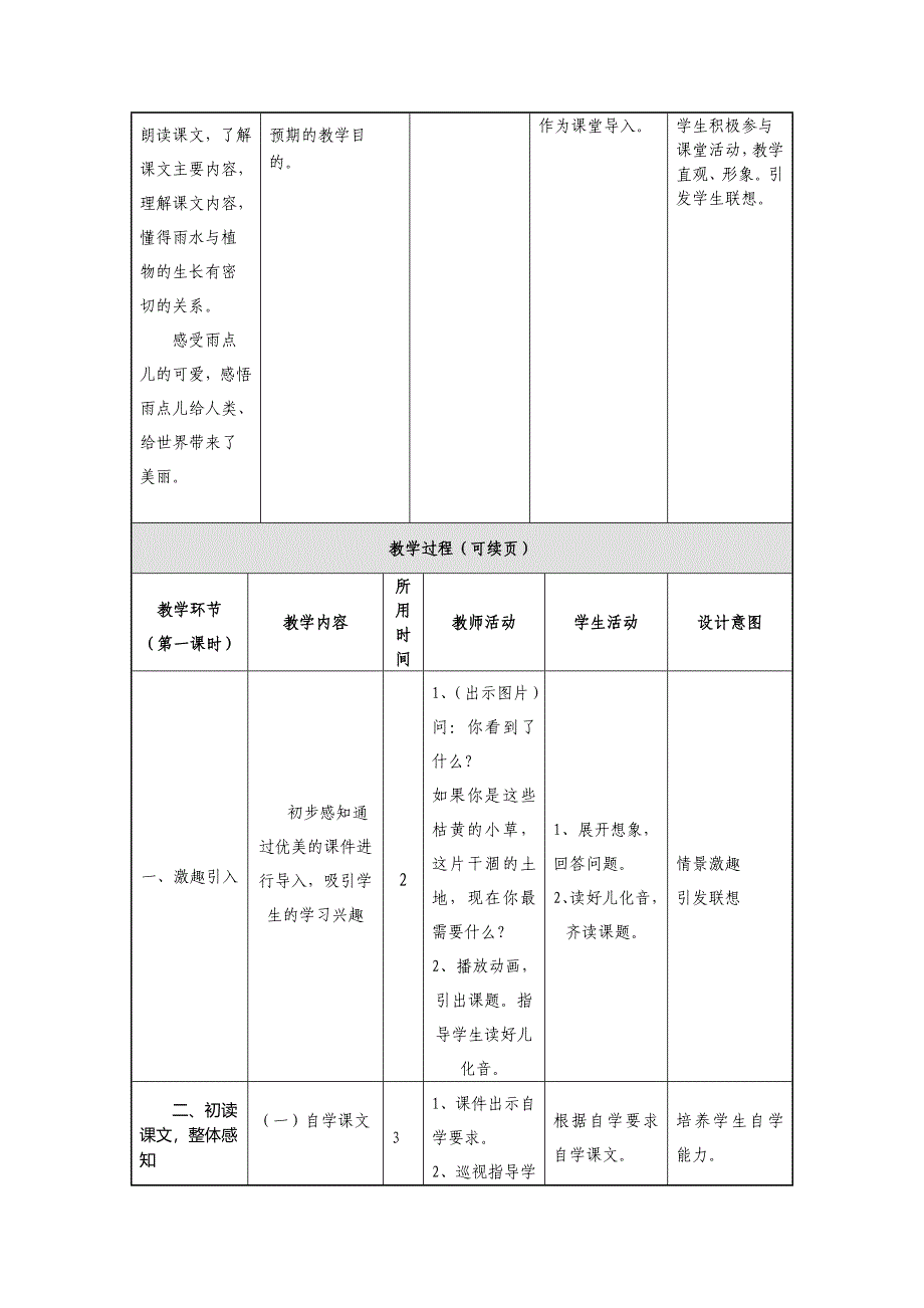 雨点儿（授导型教案）_第3页