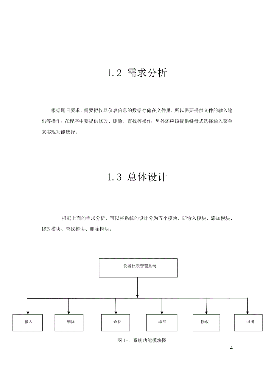 仪器仪表管理_c语言仪器仪表管理课程设计_第4页