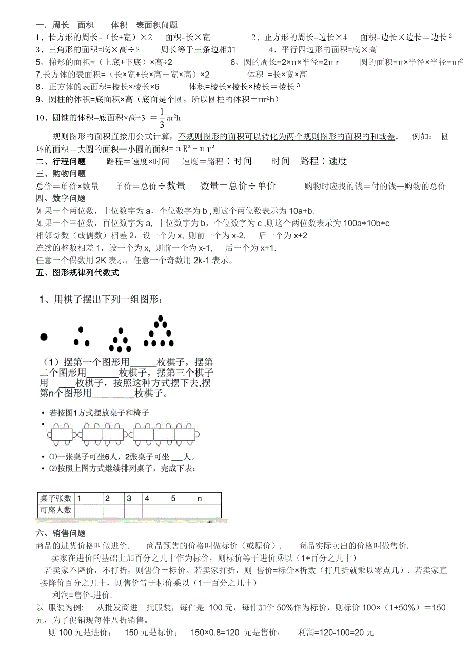 列代数式中的数量关系或公式_第1页