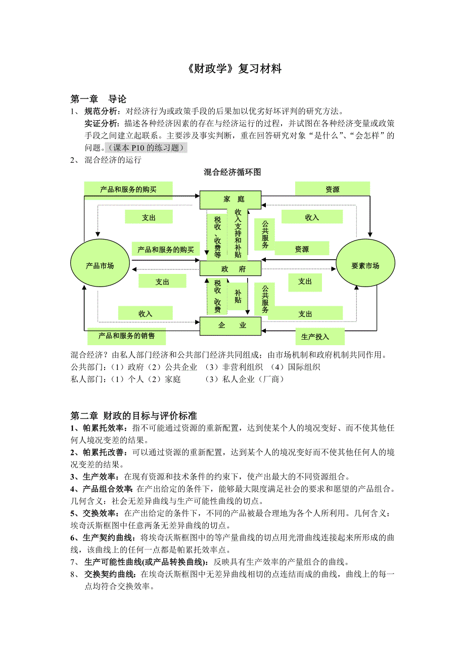 财政学考试整理资料_第1页