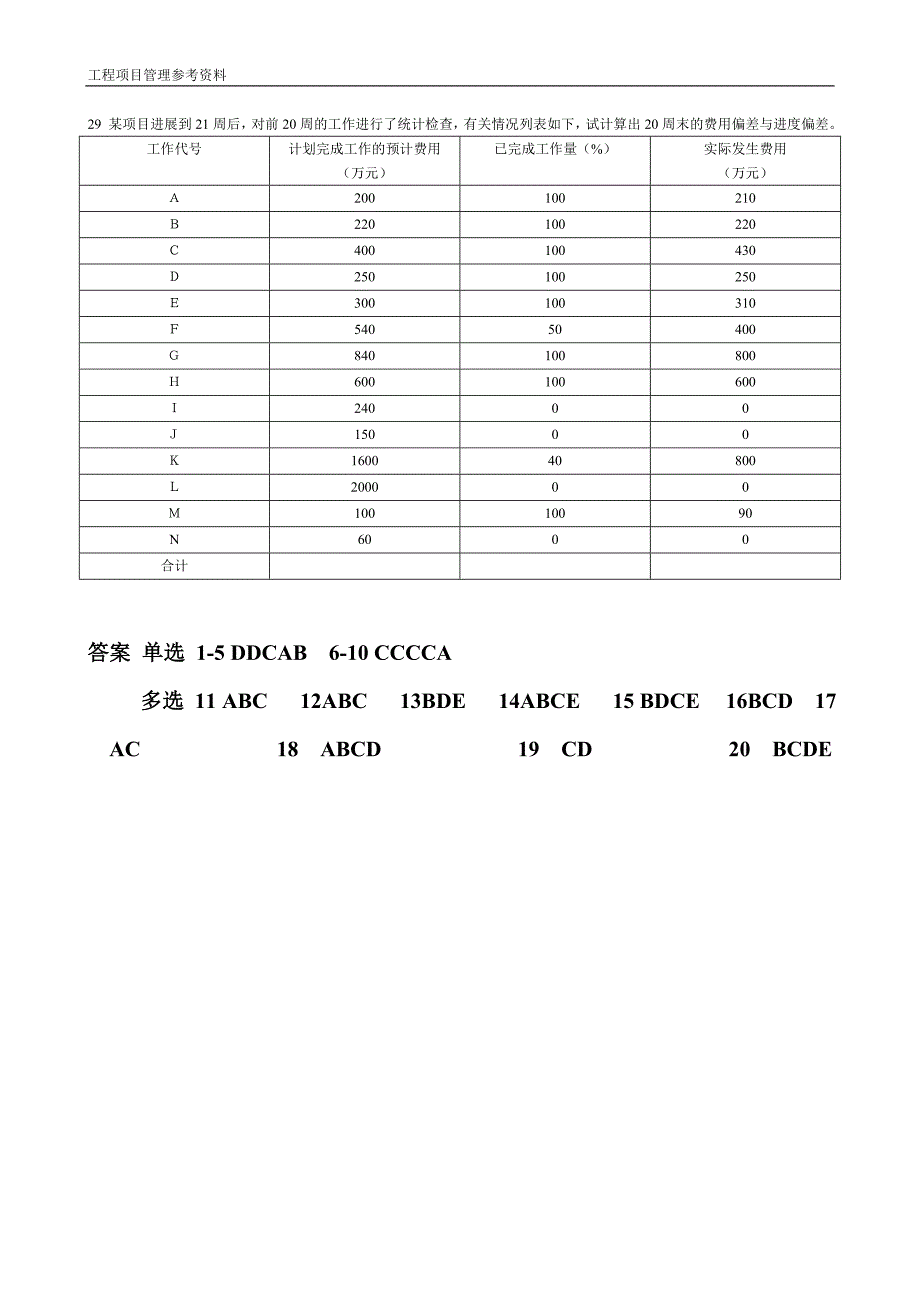 工程项目管理历年试卷_第3页