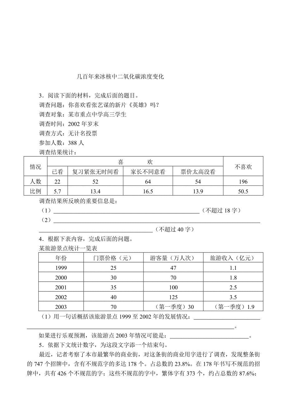 高三语文复习专题讲座（四）语言表达的特点及应试策略_第5页